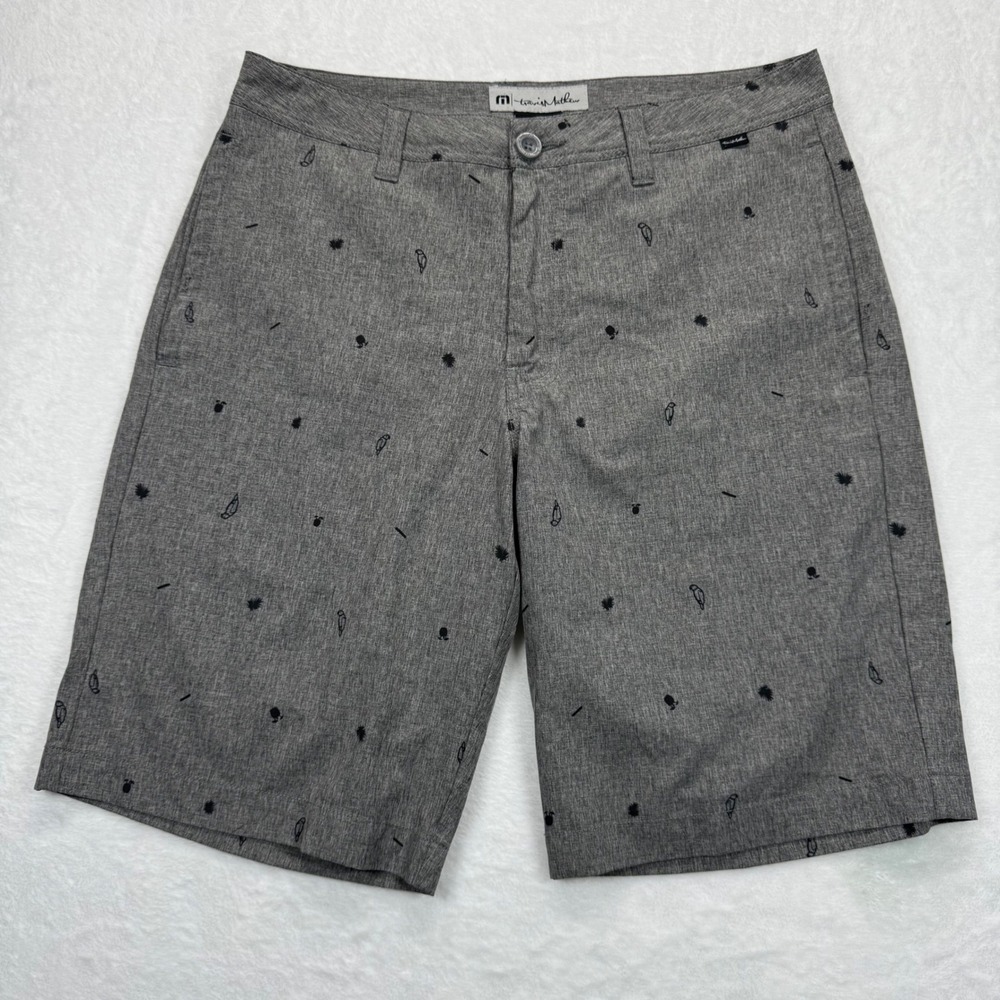 Travis Mathew Golf Shorts Bird Print‎ Lightweight Casual Shorts Size 30